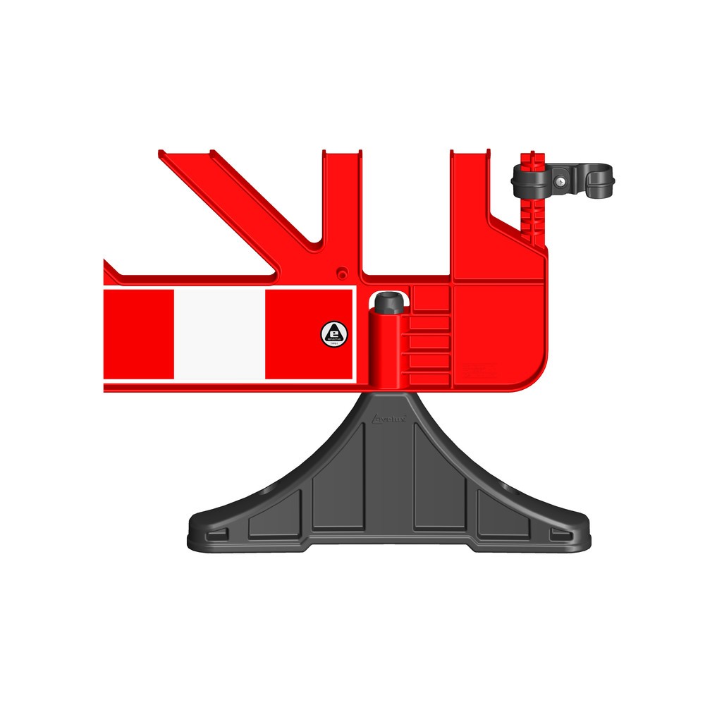 N° de l'image du produit 3 : Grille de barrage en PP, pieds en PVC, rouge