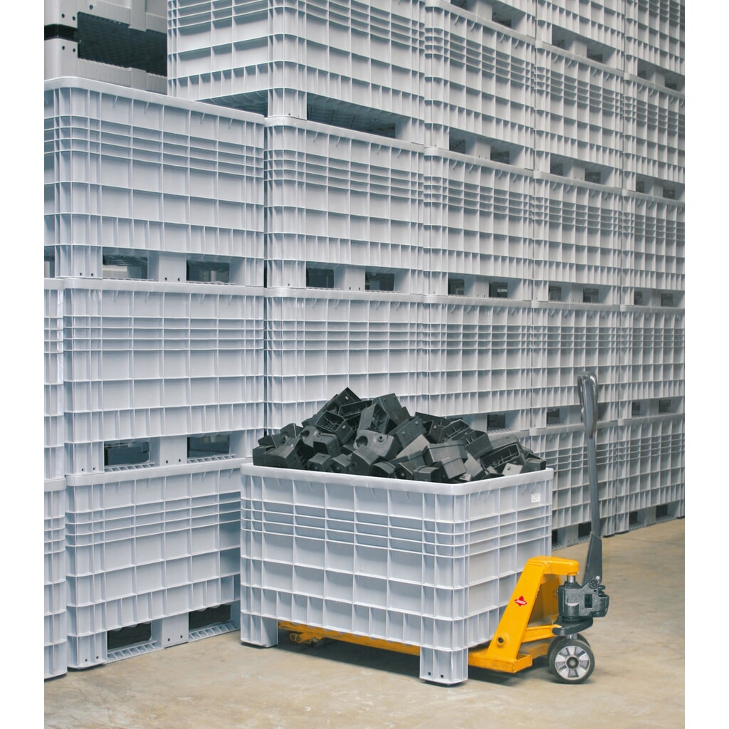Großbehälter aus Polyethylen, mit Füßen Produktabbildung Nr. 3: Großbehälter aus Polyethylen, mit Füßen