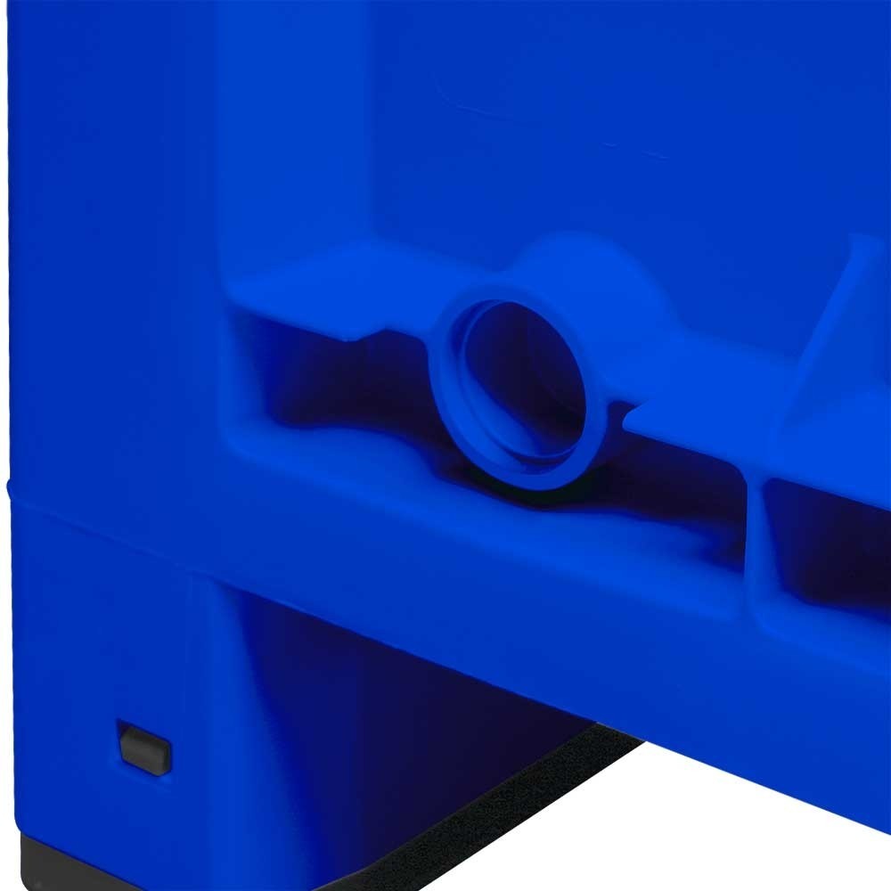 Produktabbildung Nr. 2: Großbehälter aus Polypropylen, 550 Liter, mit Füßen, blau