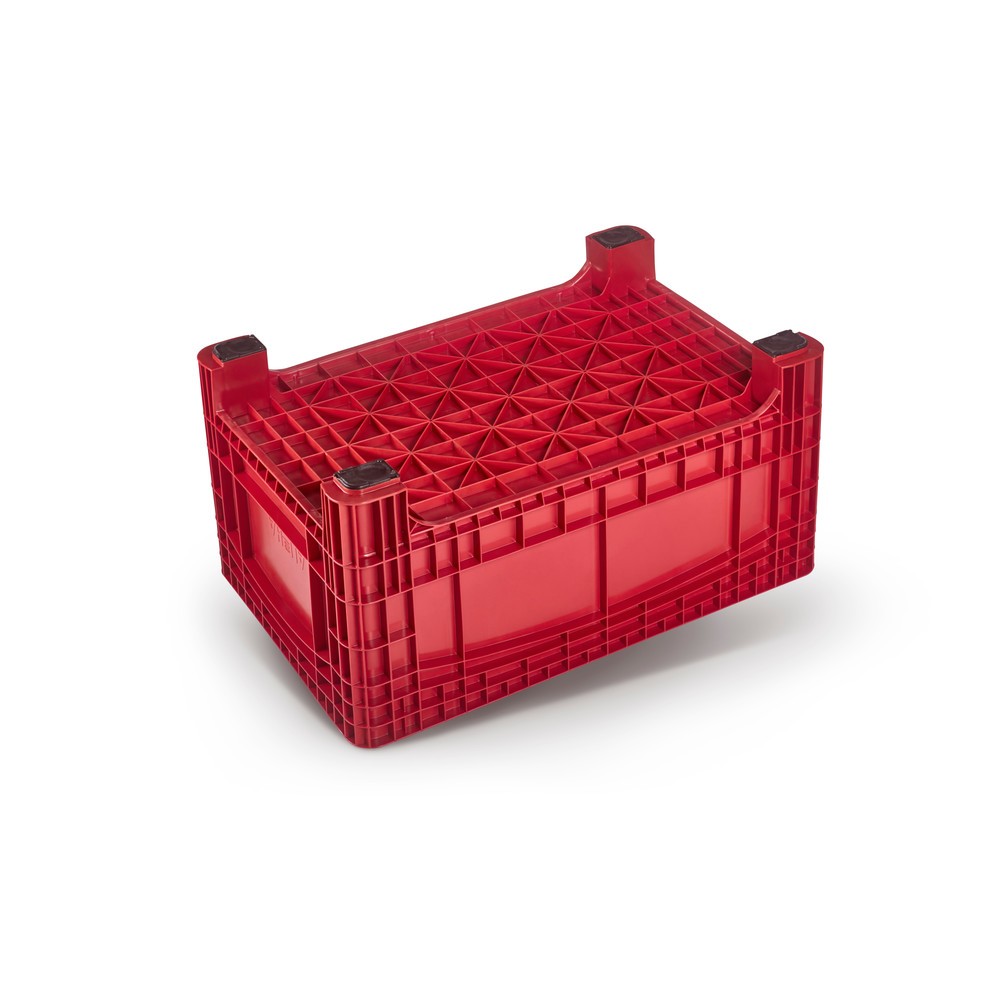 Produktabbildung Nr. 2: Großbehälter L, HxBxT 800 x 1.200 x 580 mm, 354 Liter, 4 Füße, rot