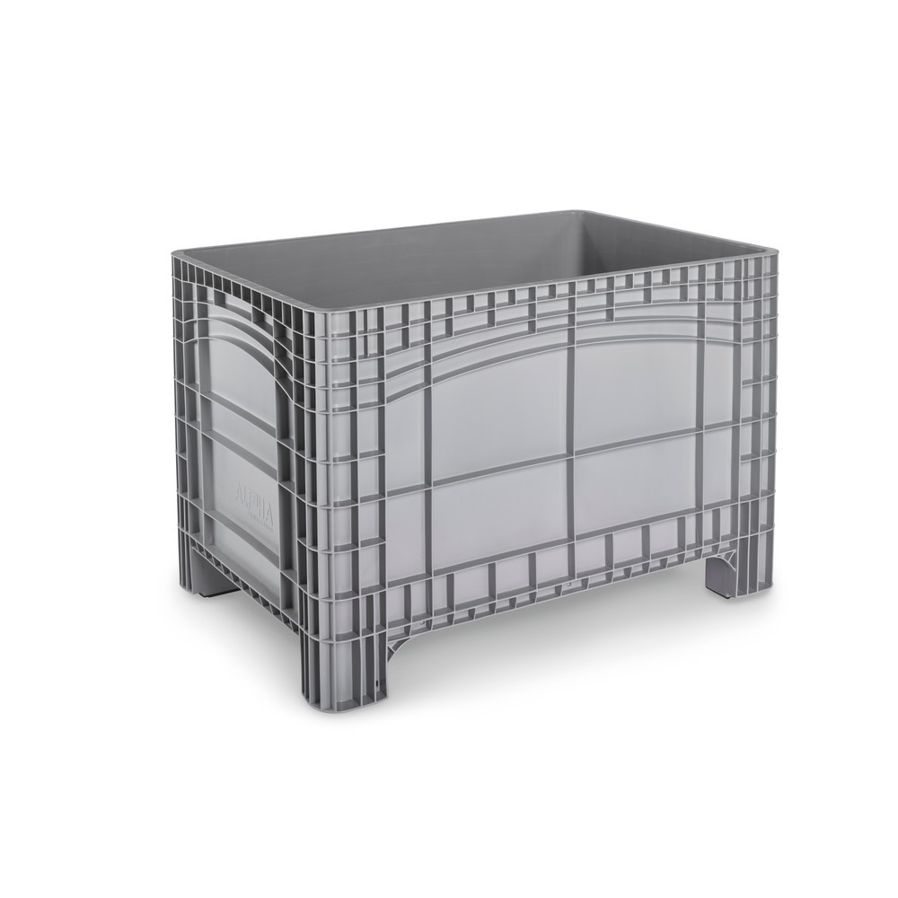 Produktabbildung: Großbehälter XL, HxBxT 800 x 1.200 x 800 mm, 535 Liter, 4 Füße, grau