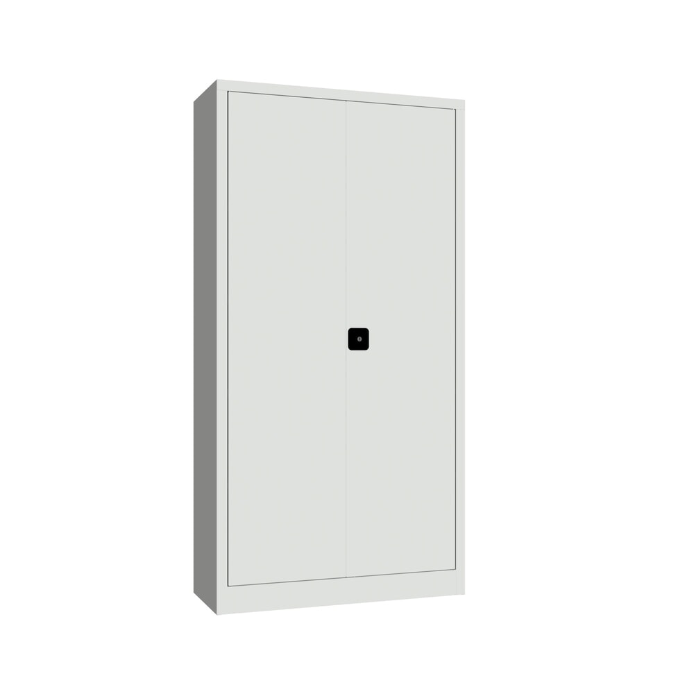 Product afbeelding: Grote draaideurkast PAVOY, 4 legborden, hxbxd 1.950 x 1.000 x 400 mm, lichtgrijs, lichtgrijs