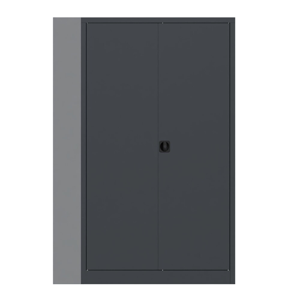 Product afbeelding: Grote draaideurkast PAVOY, 4 legborden, hxbxd 1.950 x 1.200 x 600 mm, antracietgrijs, antracietgrijs