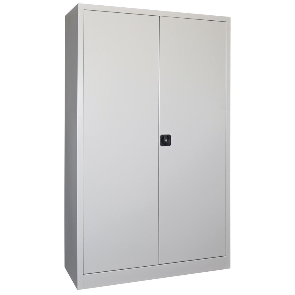 Product afbeelding: Grote draaideurkast PAVOY, 4 legborden, hxbxd 1.950 x 1.200 x 600 mm, lichtgrijs, lichtgrijs
