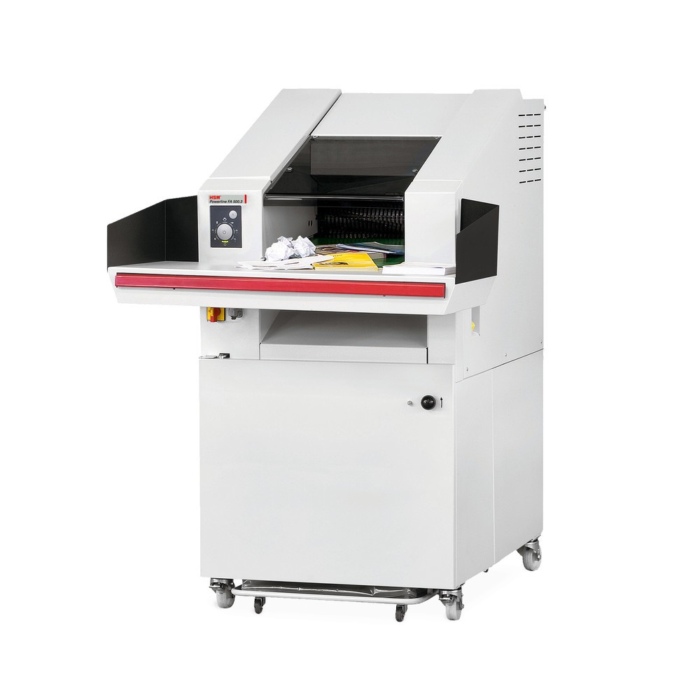 Productafbeelding nr. 2: Grote papiervernietiger HSM Powerline 500.3, snippers 6 x 40-53 mm