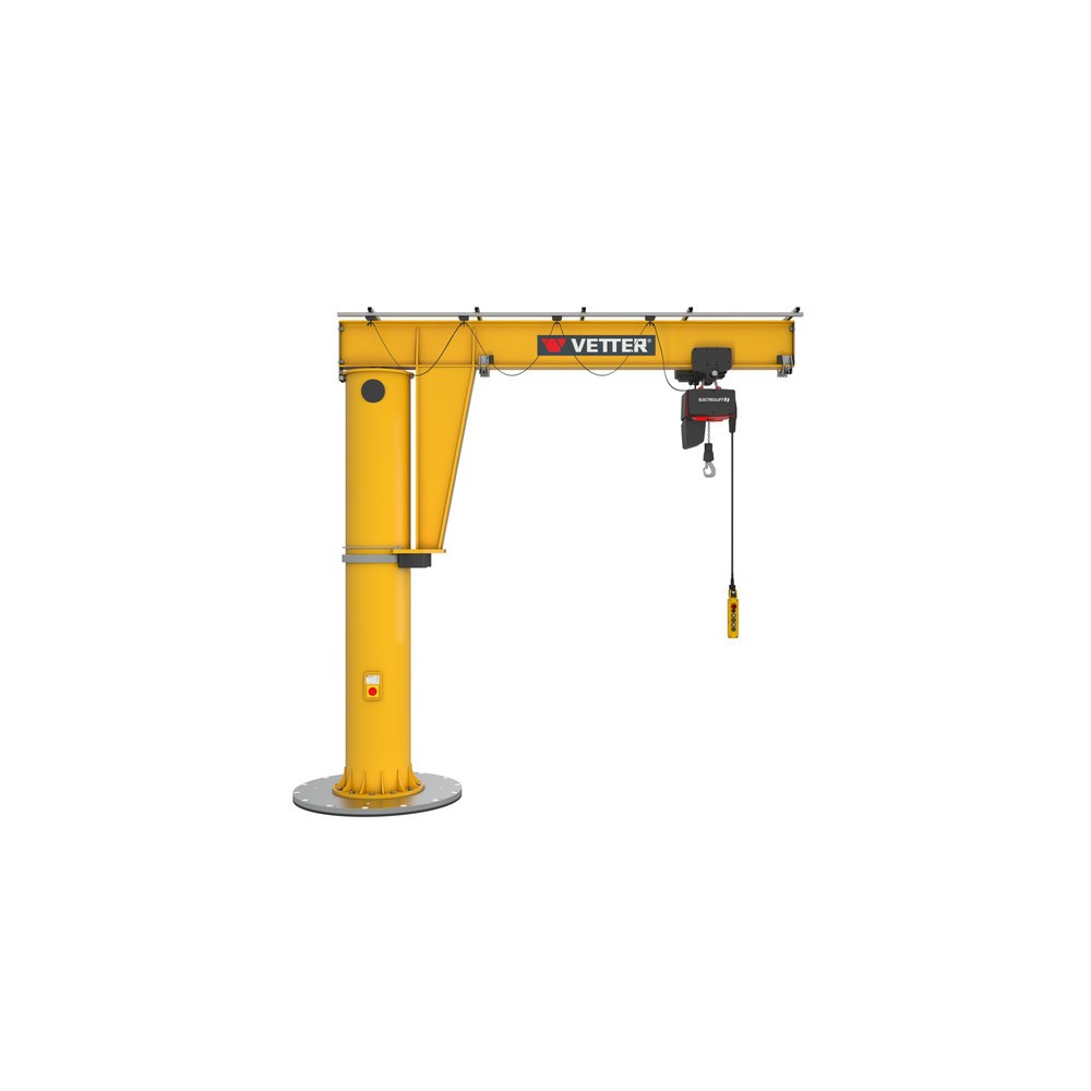 Immagine del prodotto: Gru orientabile VETTER® incl. paranco elettrico a catena LIFTKET, versione a colonna, raggio di rotazione 360°, sbraccio 3.000 mm incl. paranco elettrico a catena LIFTKET, portata 125 kg