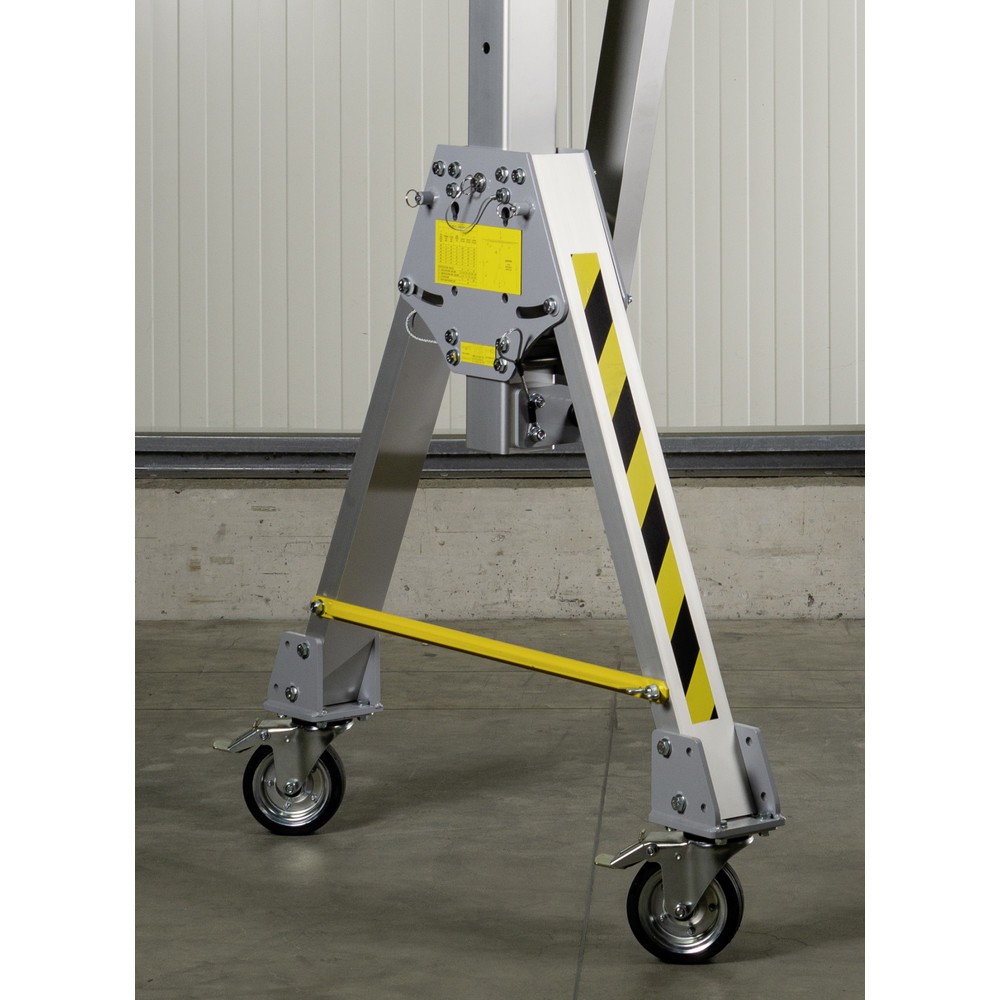 N° de l'image du produit 2 : Grue portique en aluminium RLPK PLANETA, y compris palan à levier, mobile, longueur 2 000 mm, capacité de charge 2 000 kg, taille S