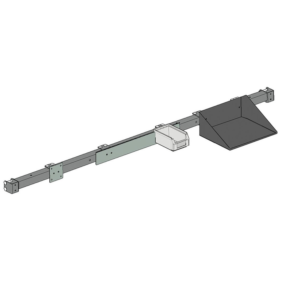 Número de imagen del producto 2: Guía de soporte con gavetas para sistema de mesa de embalaje Rocholz, incl. 5 gavetas