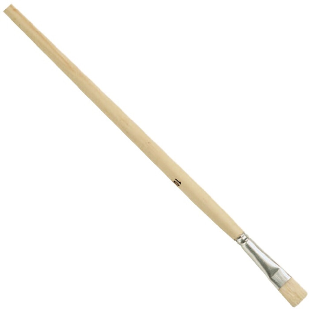 Gussowpinsel Gr.2 B.5mm Spitzenqual.helle Borsten Weißbl.lang.roh.Holzstiel Produktabbildung: Gussowpinsel Gr.2 B.5mm Spitzenqual.helle Borsten Weißbl.lang.roh.Holzstiel