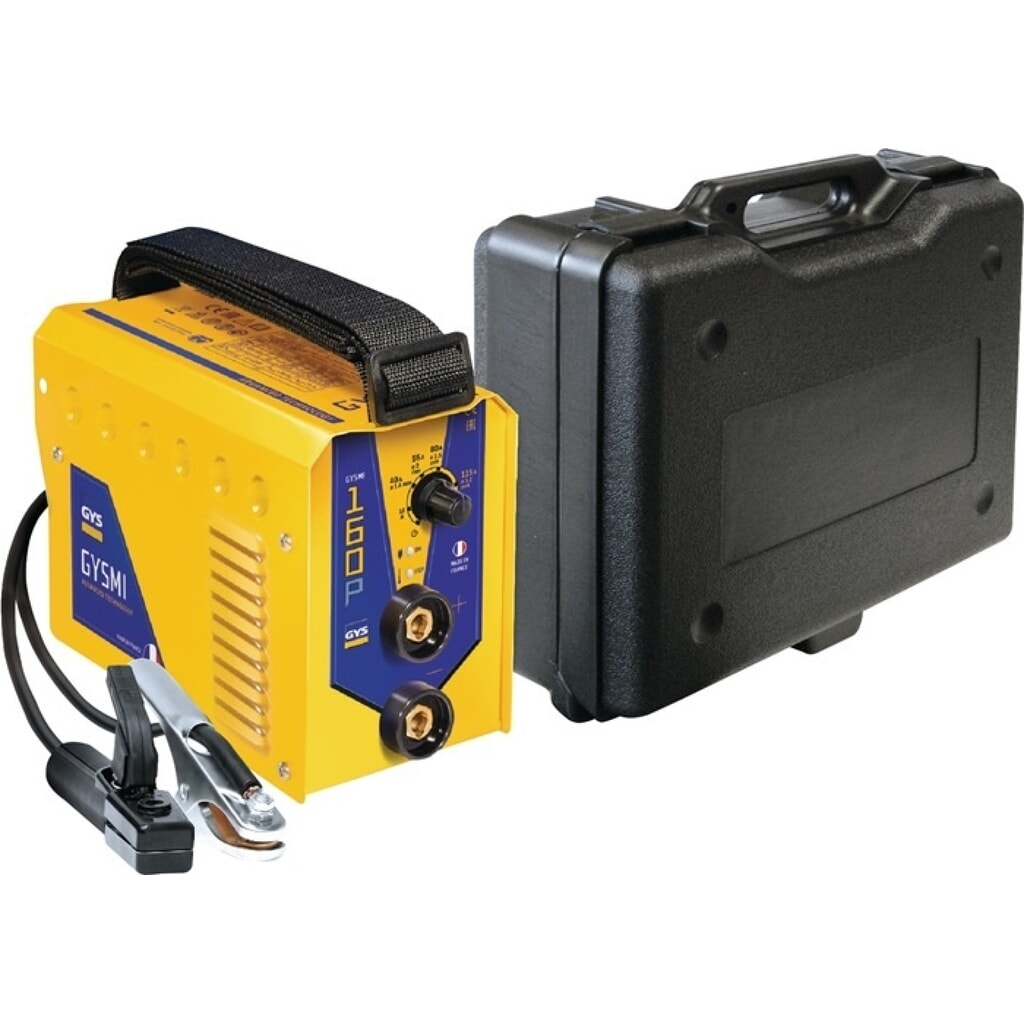 Produktabbildung: GYS Elektrodenschweißgerät GYSMI 160P, 10-160 A, mit Zubehör