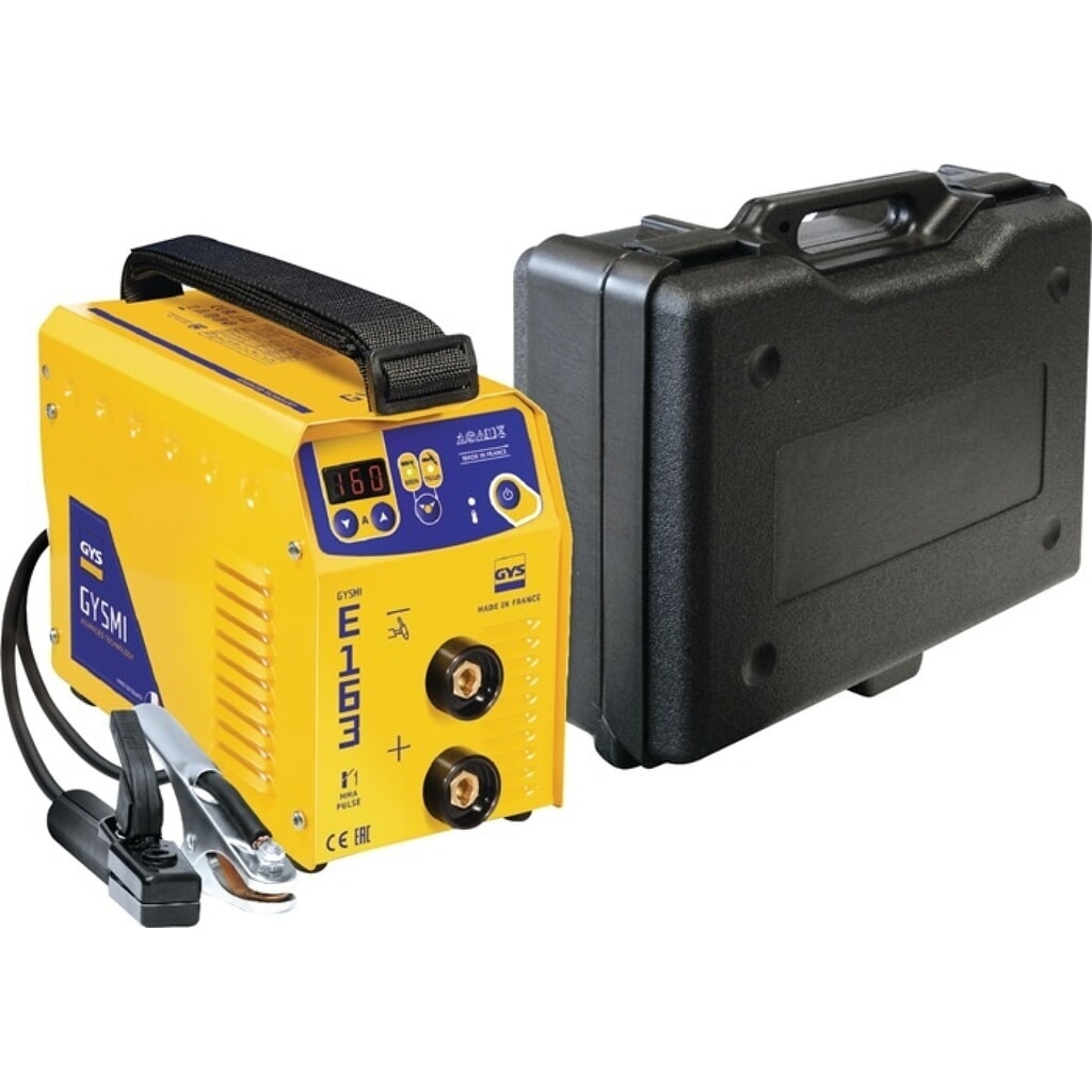 GYS Elektrodenschweißgerät GYSMI E163, 10 - 160 A, mit Zubehör Produktabbildung: GYS Elektrodenschweißgerät GYSMI E163, 10 - 160 A, mit Zubehör
