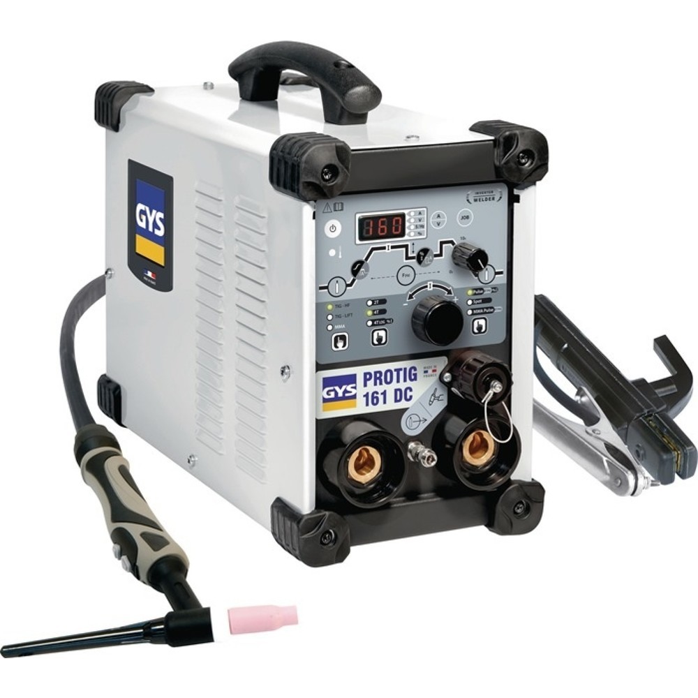 Produktabbildung: GYS TIG-Schweißanlage PROTIG 161 DC, 10-160 A, mit Zubehör, gasgekühlt
