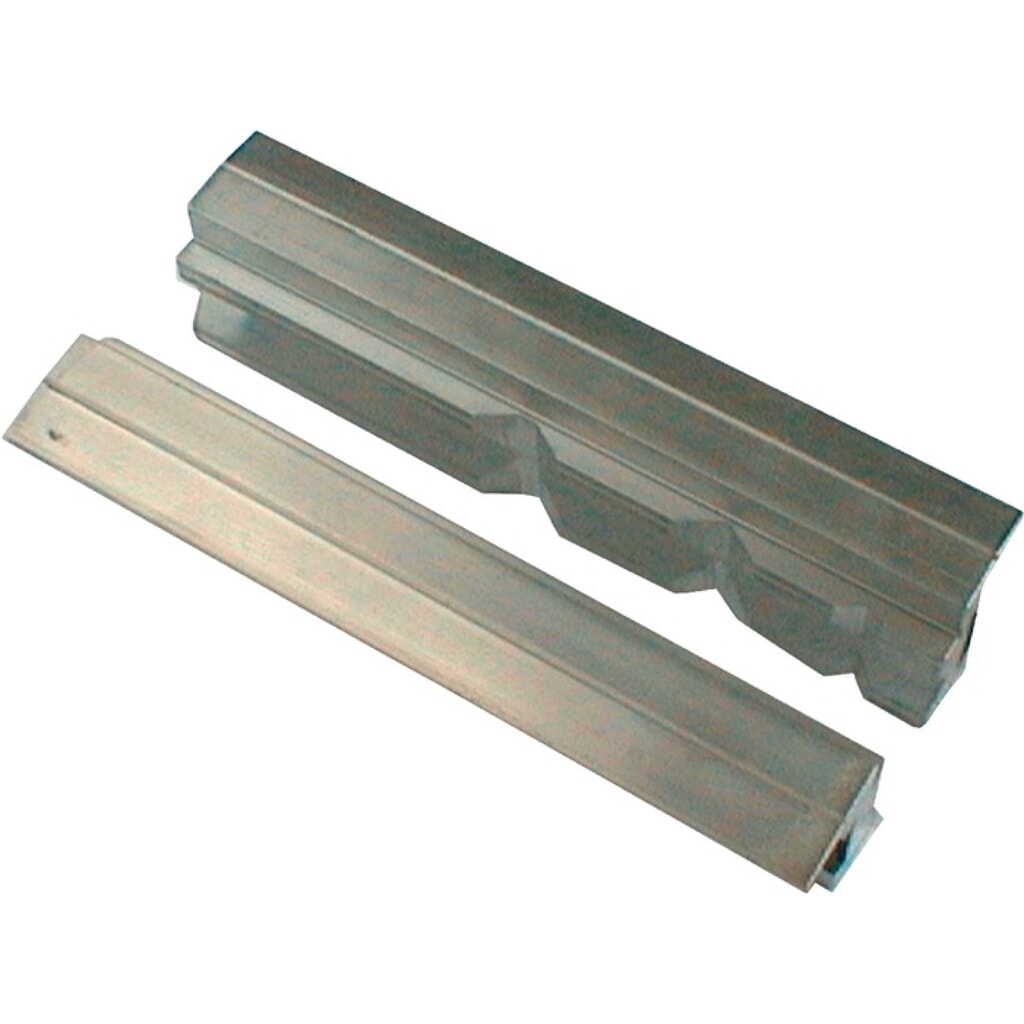 HAARHAUS Schraubstockschutzbacke 47/5 P f.Backen-B.100mm Prismen Alu Produktabbildung: HAARHAUS Schraubstockschutzbacke 47/5 P f.Backen-B.100mm Prismen Alu