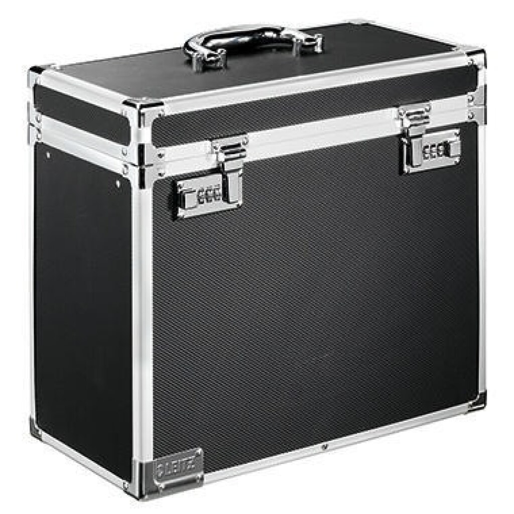 Leitz Hängebox 67160095 DIN A4 max. 15Mappen schwarz/chrom Produktabbildung: Leitz Hängebox 67160095 DIN A4 max. 15Mappen schwarz/chrom