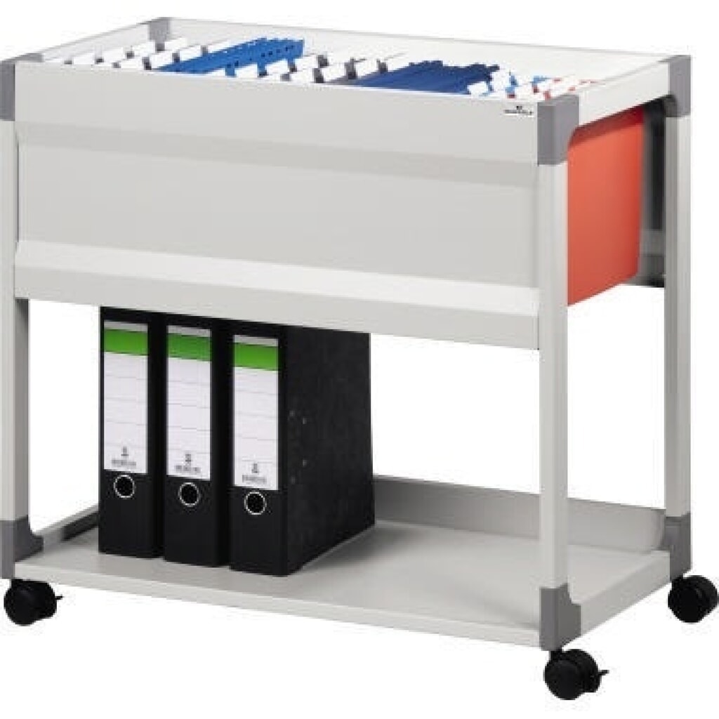 DURABLE Hängemappenwagen Trolley 90 378410 700x710x440mm grau Produktabbildung: DURABLE Hängemappenwagen Trolley 90 378410 700x710x440mm grau