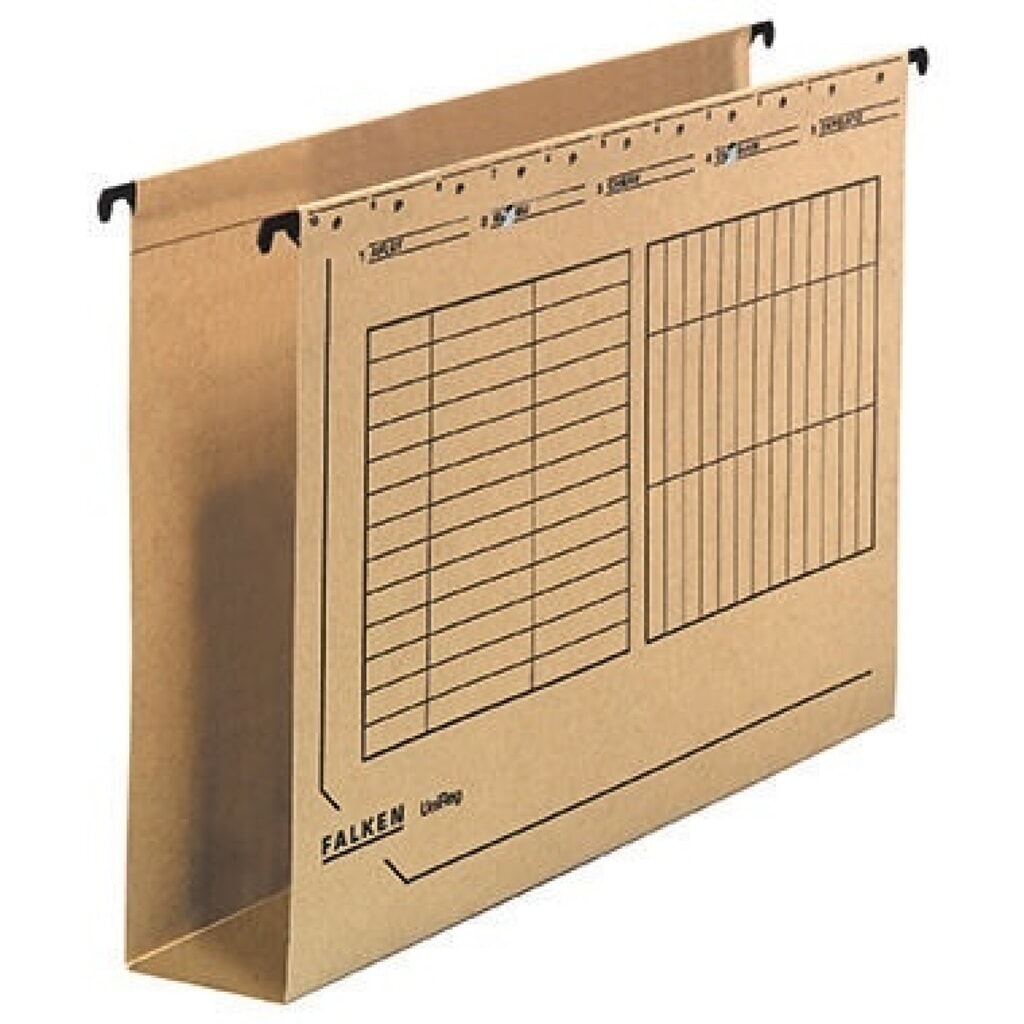 Falken Hängesammler 11288149 DIN A4 60mm braun Produktabbildung: Falken Hängesammler 11288149 DIN A4 60mm braun