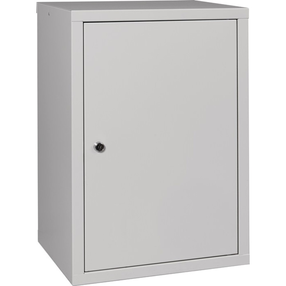 Produktabbildung Nr. 1: Hängeschrank, Stahlblech, H600xB400xT300 mm Vollblech, 1 Boden, lichtgrau, RAL 7035/lichtgrau, RAL 7035