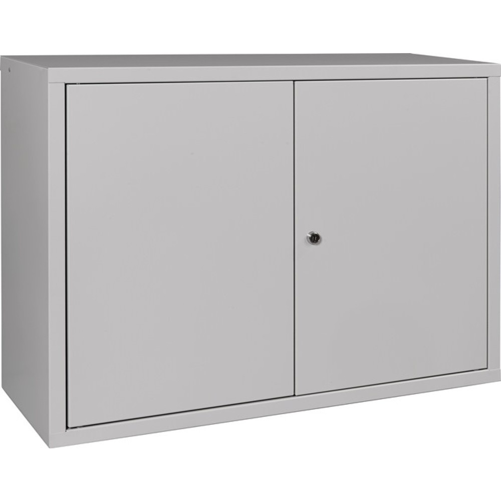 Produktabbildung Nr. 1: Hängeschrank, Stahlblech, H600xB800xT300 mm Vollblech, 1 Boden, lichtgrau, RAL 7035/lichtgrau, RAL 7035