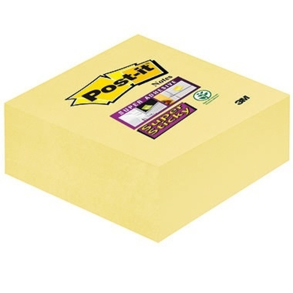 Produktabbildung: Post-it Haftnotiz Super Sticky 2014-SCY 76x76mm 270Blatt gelb