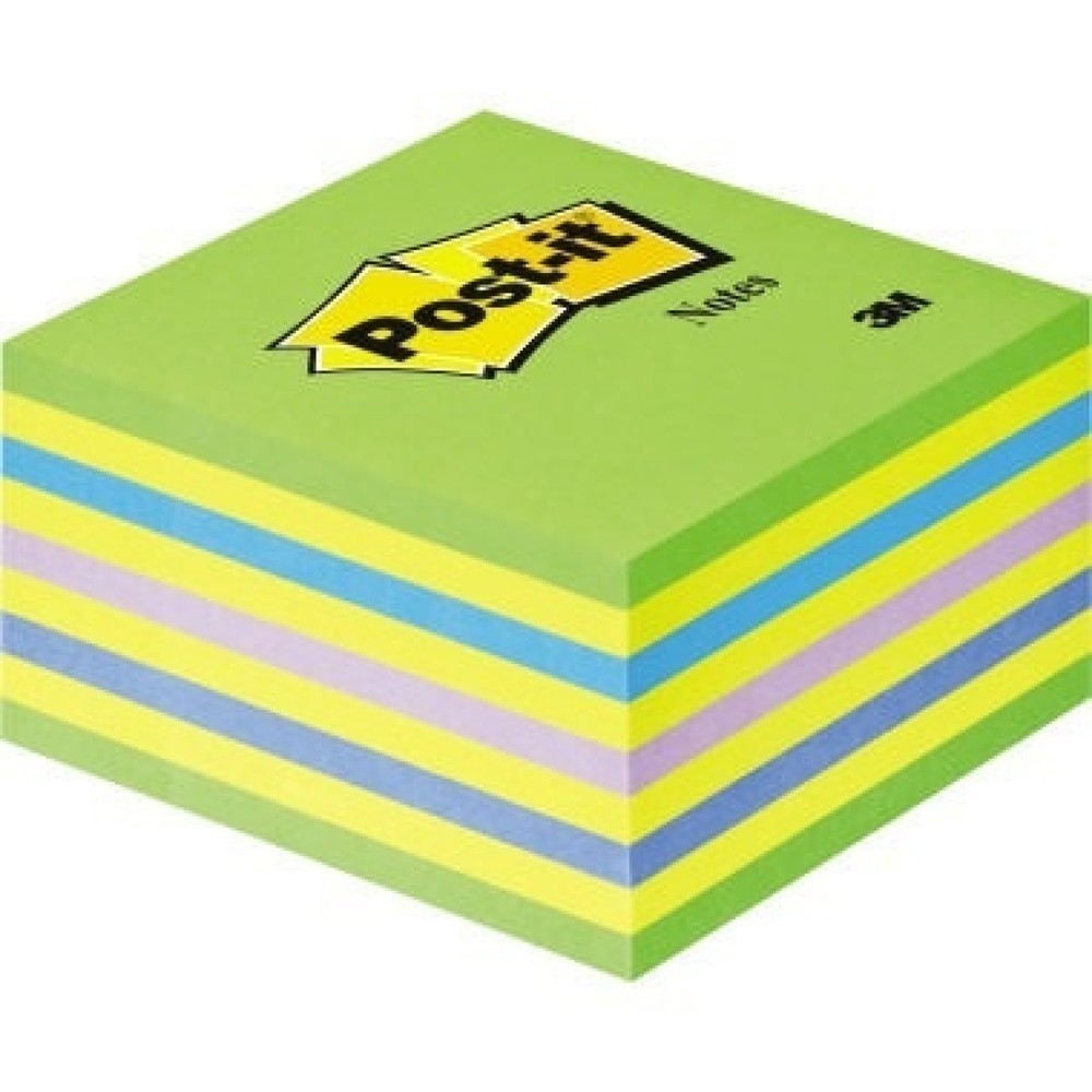 Produktabbildung: Post-it Haftnotizwürfel 2028NB 76x45x76mm 450Blatt neongrün