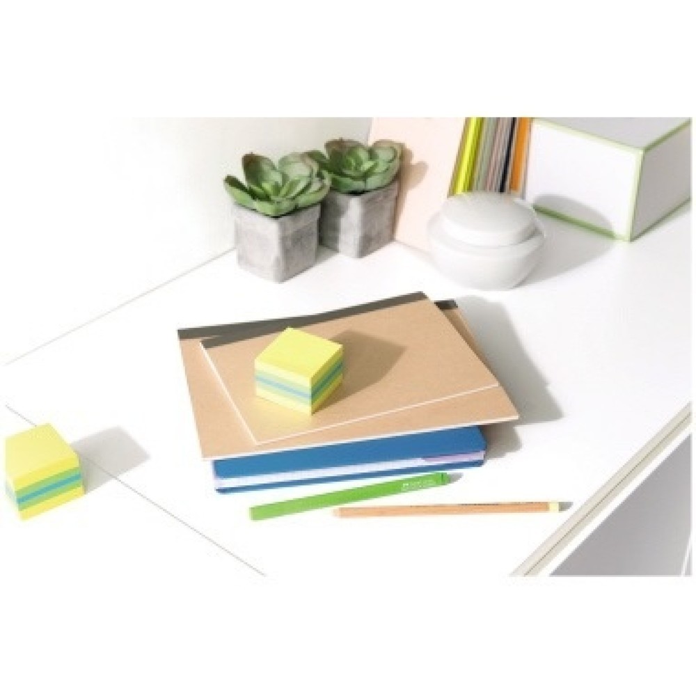 Produktabbildung Nr. 3: Post-it Haftnotizwürfel Mini 2051-U 2051-U 51x40x51mm 400Bl. sortiert