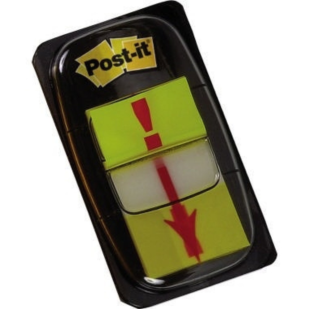 Produktabbildung Nr. 1: Post-it Haftstreifen Index Symbol 680-33 Ausrufezeichen gelb 50Blatt
