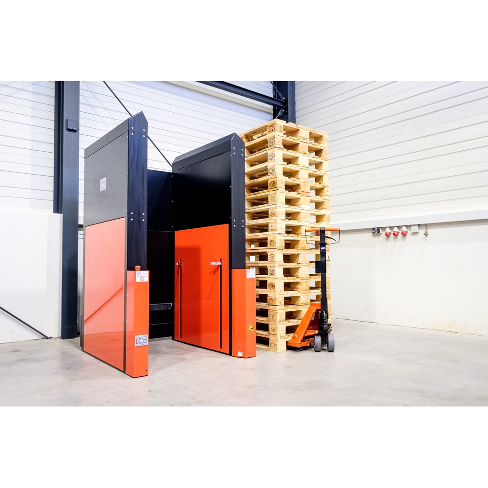 Produktabbildung: Hagenauer+Denk Palettenmagazin PalServer GM 5, 15 Paletten, BxL 800 x 1200 mm