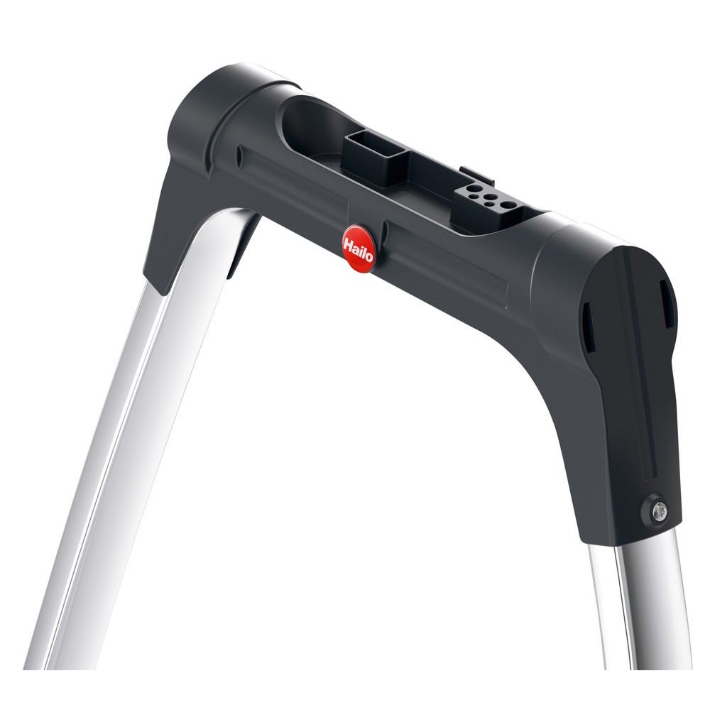 Produktabbildung Nr. 2: Hailo Klapptritt, Plattformhöhe 490 mm, Stufen einschl. Plattform 2, Aluminium mit Anti-Rutsch-Riffelung