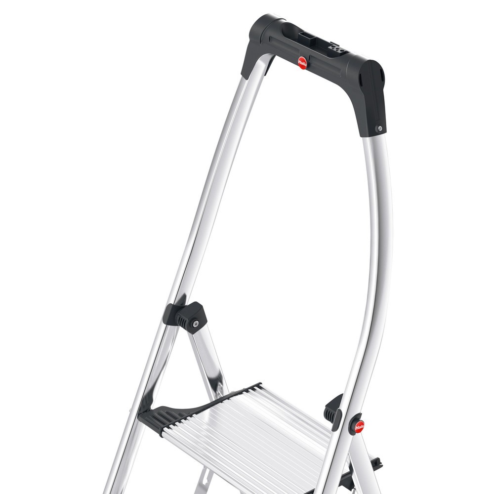 Produktabbildung Nr. 3: Hailo Klapptritt, Plattformhöhe 490 mm, Stufen einschl. Plattform 2, Aluminium mit Anti-Rutsch-Riffelung