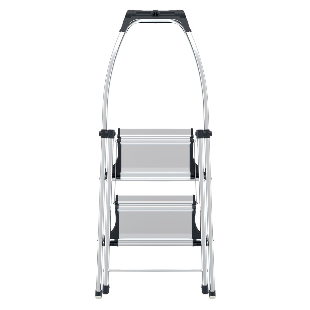 Produktabbildung Nr. 4: Hailo Klapptritt, Plattformhöhe 490 mm, Stufen einschl. Plattform 2, Aluminium mit Anti-Rutsch-Riffelung