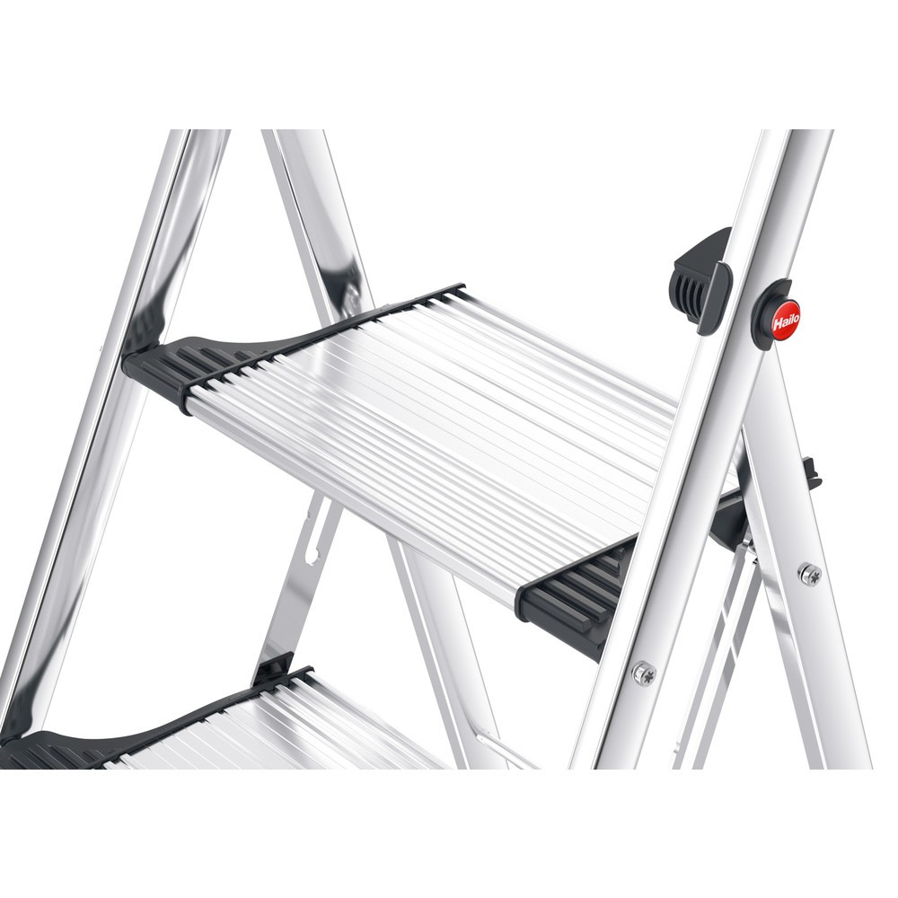 Produktabbildung Nr. 5: Hailo Klapptritt, Plattformhöhe 490 mm, Stufen einschl. Plattform 2, Aluminium mit Anti-Rutsch-Riffelung
