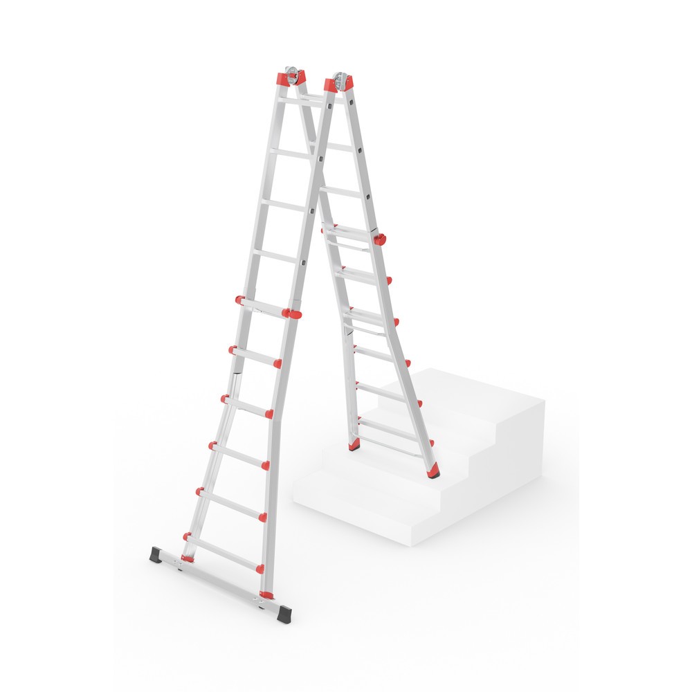 Produktabbildung Nr. 4: Hailo M80, Aluminium-Multifunktionsleiter, 4x6 Sprossen