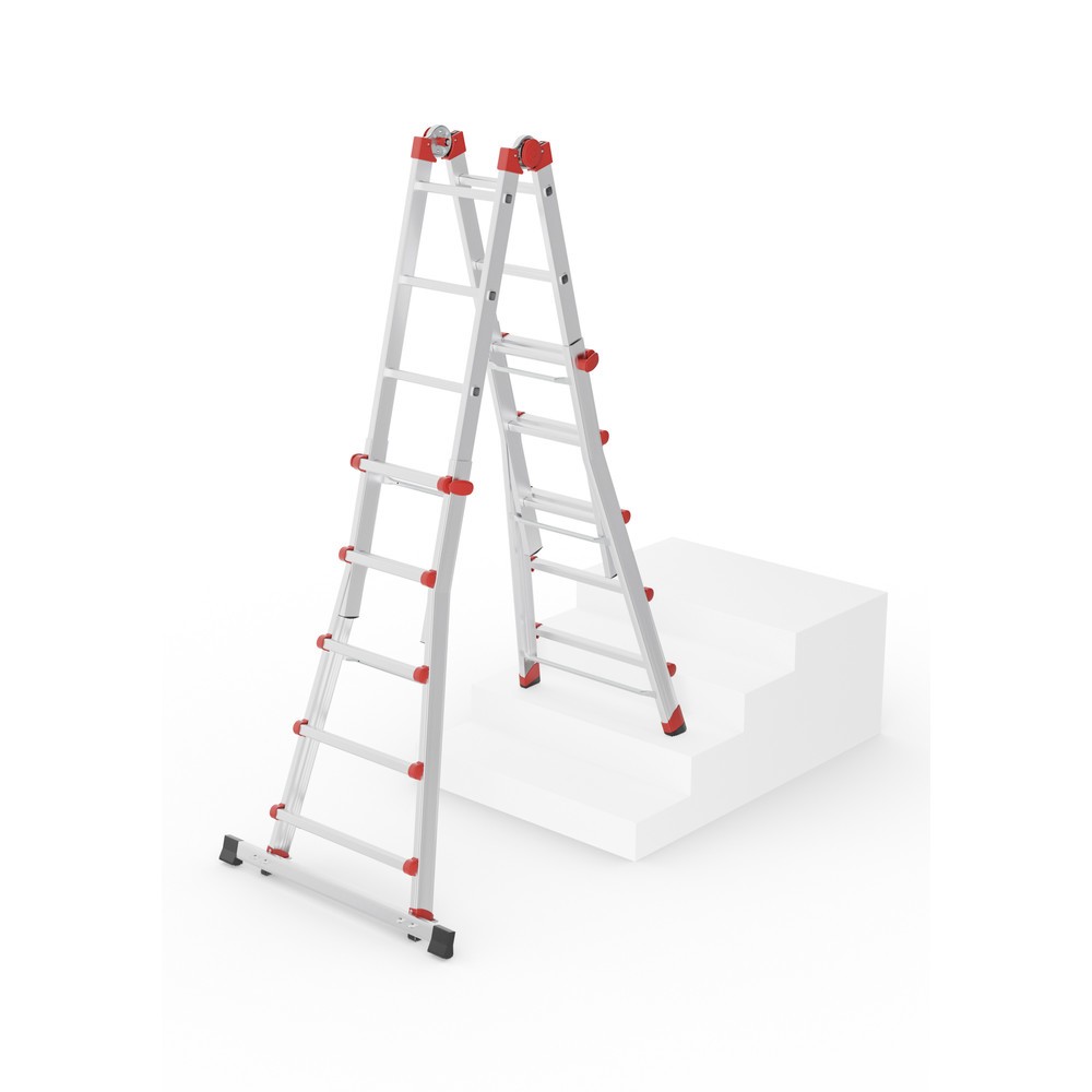 Produktabbildung Nr. 5: Hailo M80, Aluminium-Multifunktionsleiter, 4x5 Sprossen