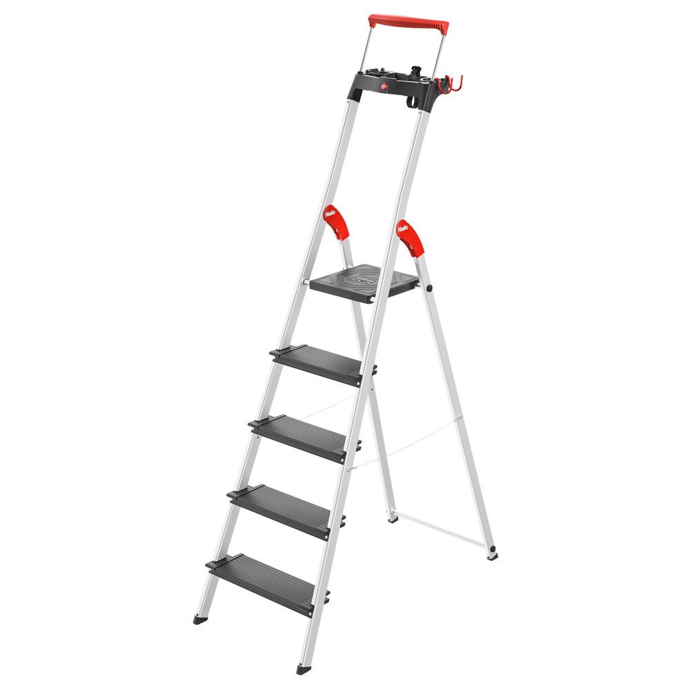 Produktabbildung Nr. 1: Hailo Stufen-Stehleiter L100 TopLine, Standhöhe 1,07 m