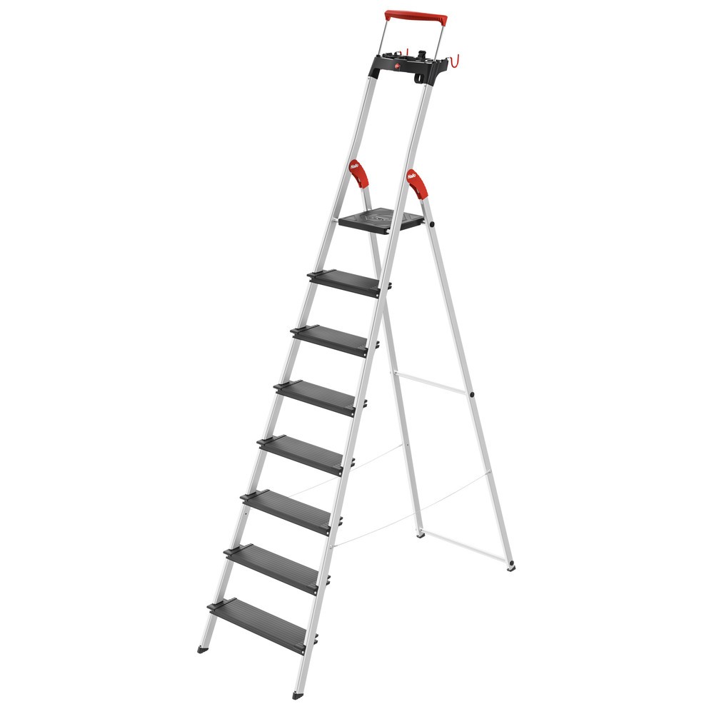 Produktabbildung Nr. 1: Hailo Stufen-Stehleiter L100 TopLine, Standhöhe 1,72 m