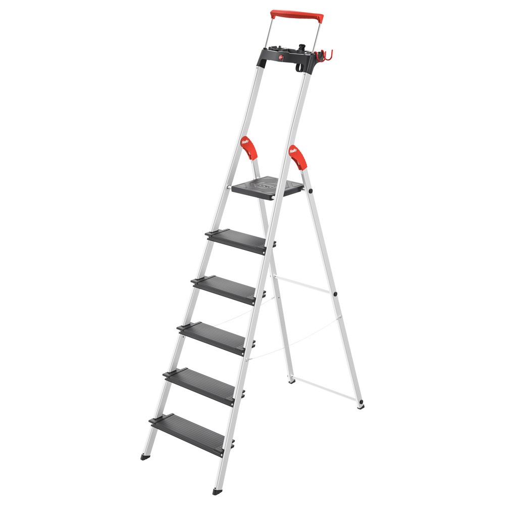 Produktabbildung Nr. 1: Hailo Stufen-Stehleiter L100 TopLine, Standhöhe 1,28 m