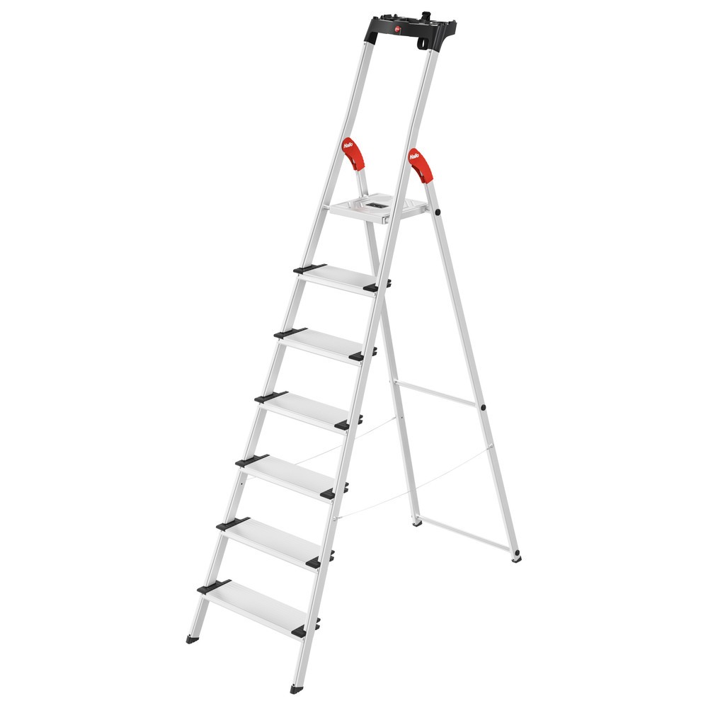 Produktabbildung Nr. 1: Hailo Stufen-Stehleiter L80 ComfortLine, Standhöhe 1,50 m