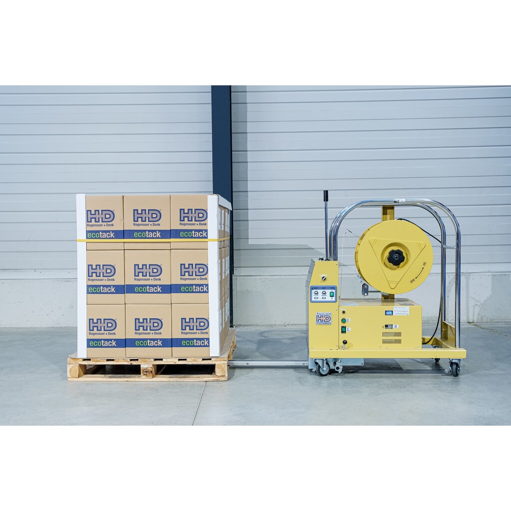Produktabbildung: Halbautomatische Paletten-Umreifungsmaschine HDS-25-PV3-16-200 Akkubetrieb, für Bandbreite 12-16 mm
