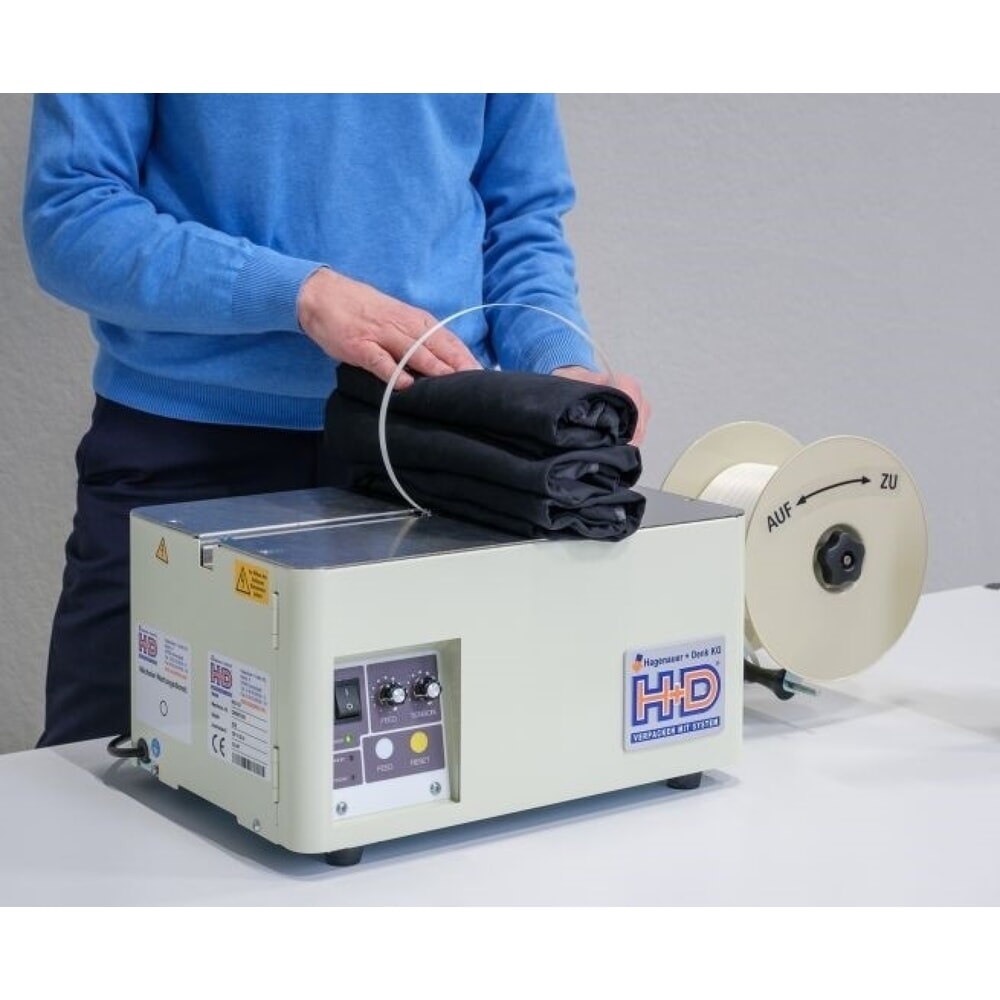 Produktabbildung Nr. 4: Halbautomatische Umreifungsmaschine HDS-12 Mini, kompaktes Tischgerät, für Bandbreite 9 mm