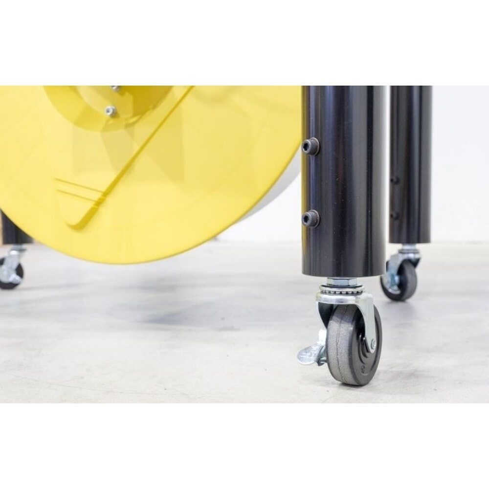 Produktabbildung Nr. 4: Halbautomatische Umreifungsmaschine HDS-25, mobil mit Lenkrollen, für Bandbreite 12 mm
