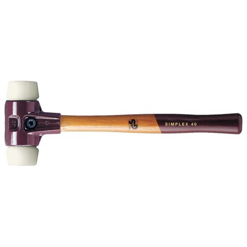 Schonhammer SIMPLEX L.330mm Kopf-D.40mm mittelh.HO Superplastik weiß HALDER Produktabbildung: Schonhammer SIMPLEX L.330mm Kopf-D.40mm mittelh.HO Superplastik weiß HALDER