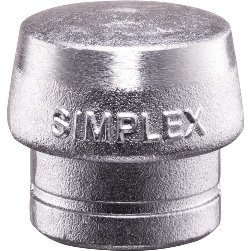HALDER Schonhammerkopf SIMPLEX, Weichmetall silber hart, Kopf-Ø 50 mm Produktabbildung: HALDER Schonhammerkopf SIMPLEX, Weichmetall silber hart, Kopf-Ø 50 mm