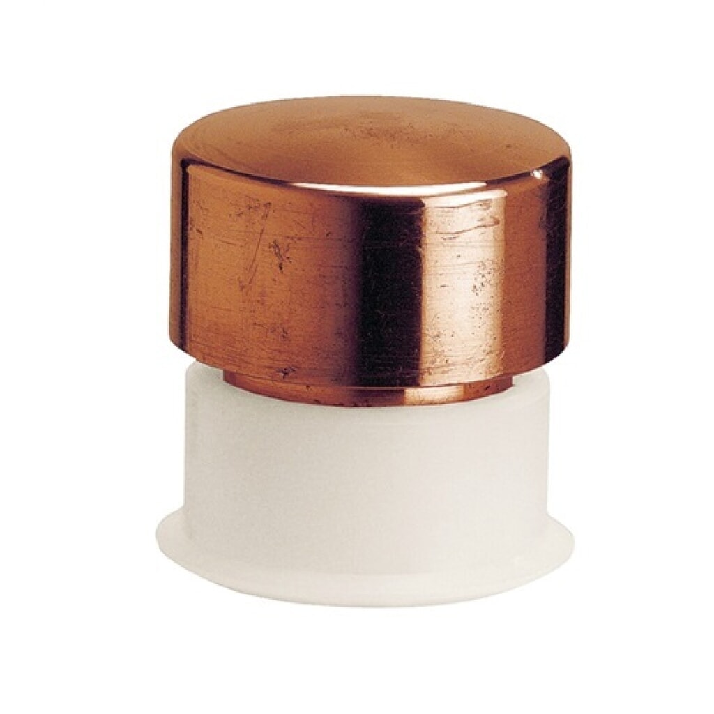 Schonhammerkopf SIMPLEX Kopf-D.40mm Kupfer m.Kunststoffhülse hart HALDER Produktabbildung: Schonhammerkopf SIMPLEX Kopf-D.40mm Kupfer m.Kunststoffhülse hart HALDER