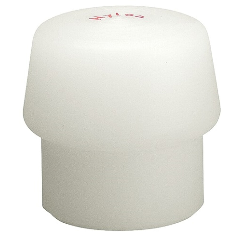 Schonhammerkopf SIMPLEX Kopf-Ø 30mm Nyl.weiß hart HALDER Produktabbildung: Schonhammerkopf SIMPLEX Kopf-Ø 30mm Nyl.weiß hart HALDER