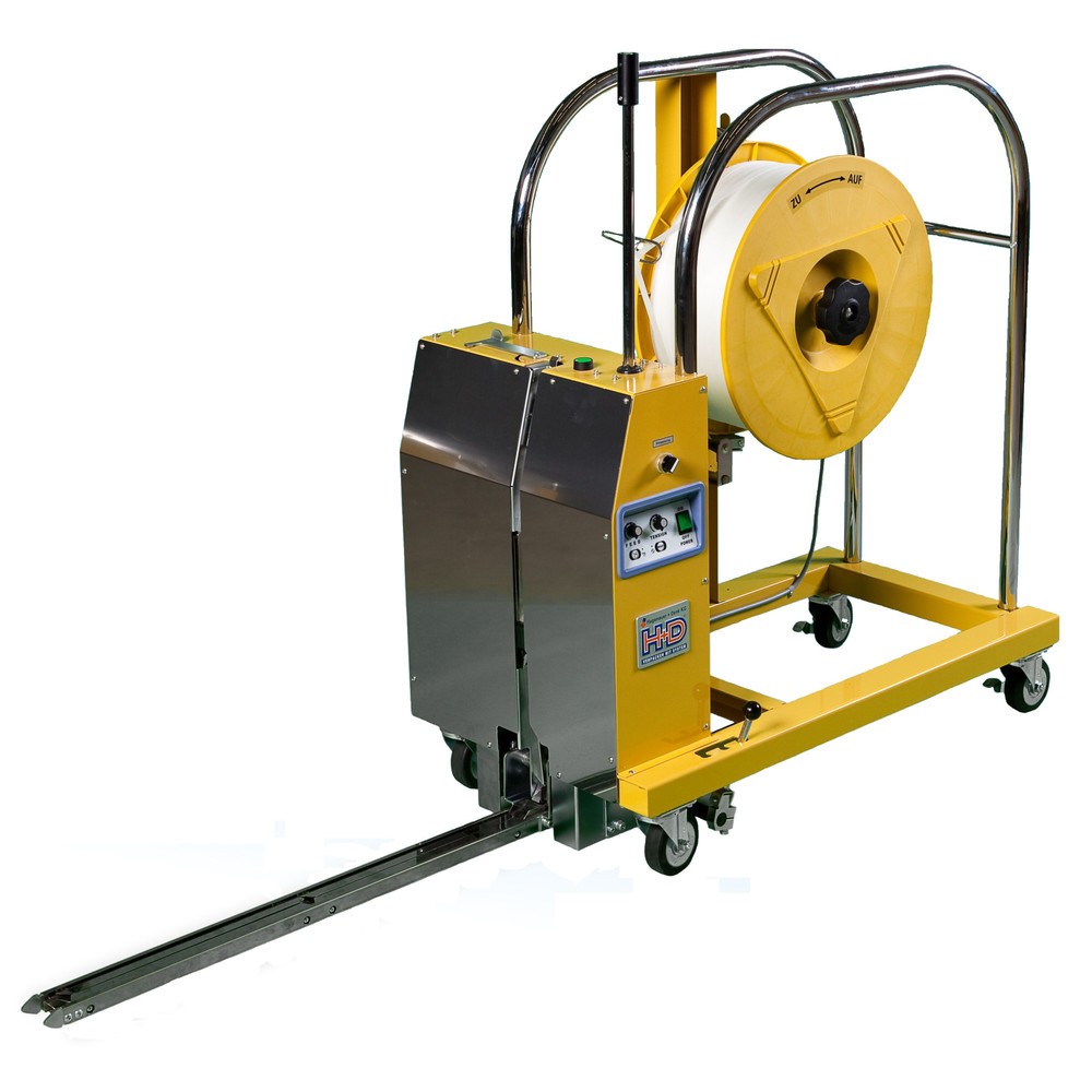 Product afbeelding: Halfautomatische palletomsnoeringsmachine HDS-25-PV3-16-200, voor bandbreedte 12-16 mm