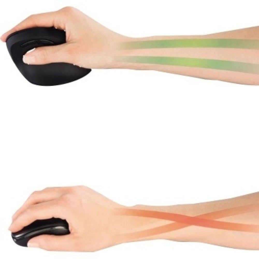 Produktabbildung Nr. 2: Hama Optische ergonomische PC-Maus EMW-500 ergonomisch 00182697 Linkshänder 6Tasten sw