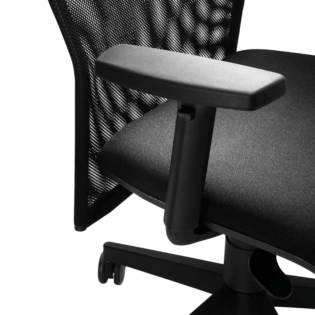 Hammerbacher Schwerlast-Bürostuhl Solid 2, Netzrücken, höhenverstellbare Armlehnen Produktabbildung Nr. 3: Hammerbacher Schwerlast-Bürostuhl Solid 2, Netzrücken, höhenverstellbare Armlehnen