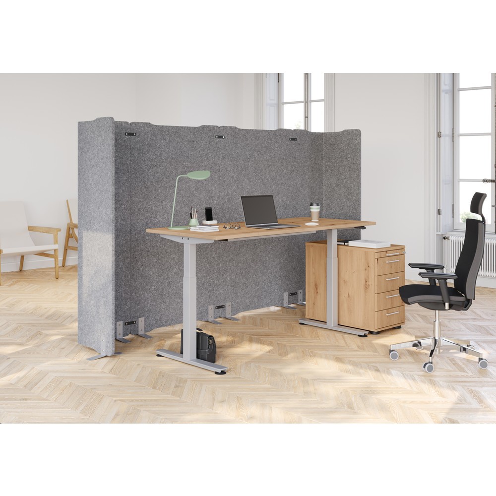 Productafbeelding nr. 10: Hammerbacher bureau, elektrisch in hoogte verstelbaar, bxd 1.600 x 800 mm, wit