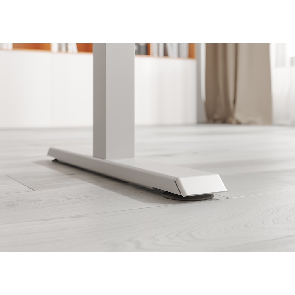 N° de l'image du produit 9 : Hammerbacher bureau, réglable en hauteur, l x P 1 600 x 800 mm, blanc
