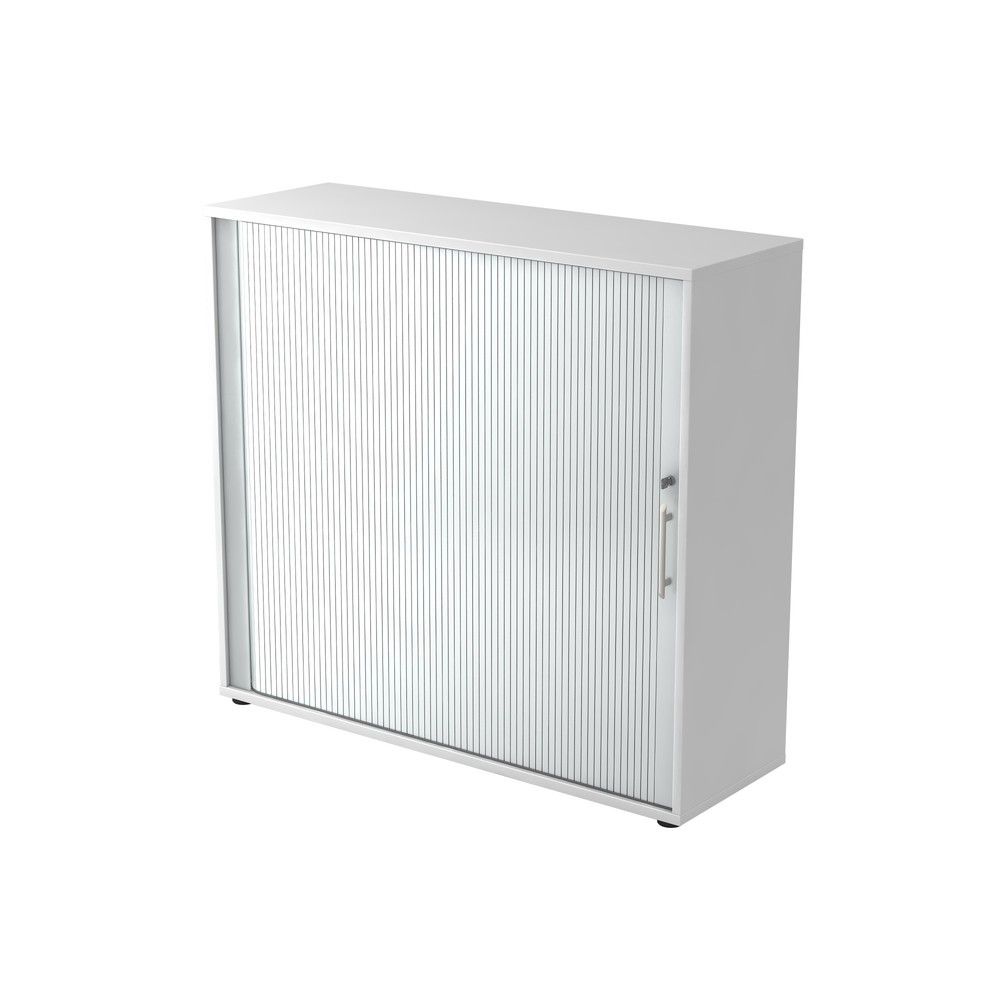 Produktabbildung: Hammerbacher Rollladenschr.hor. 3OH 120cm RE Weiß/Silber